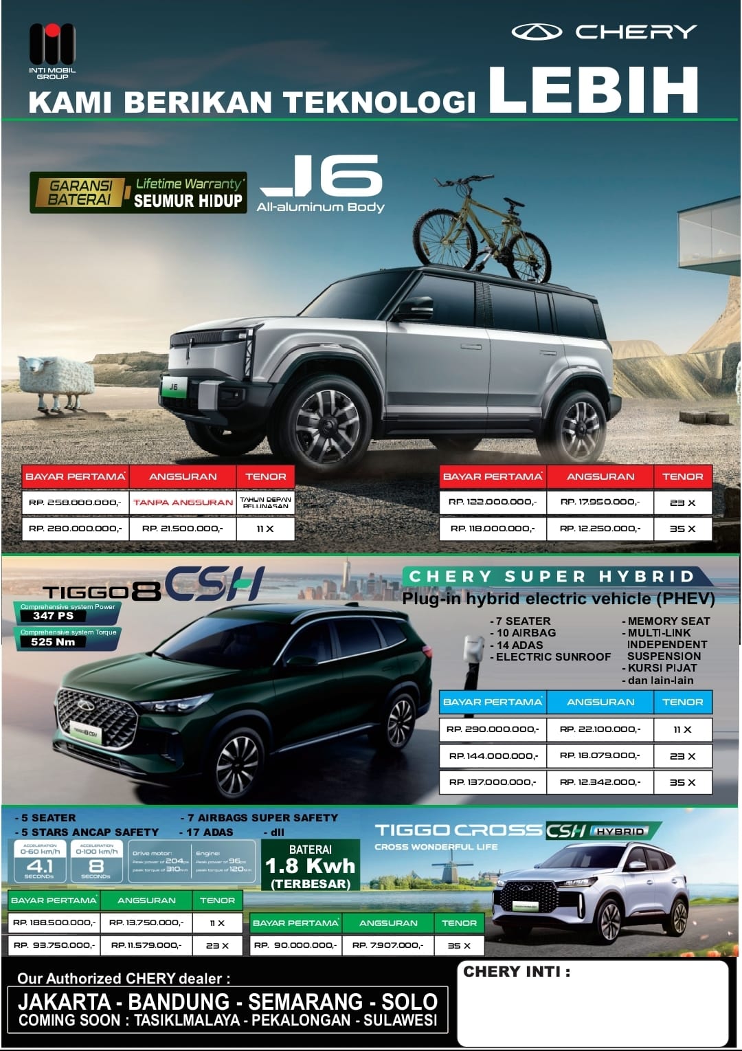 Chery Semarang Hadir dengan Teknologi Lebih – Promo Agustus 2025 Semarang